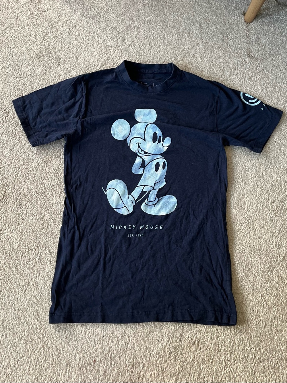 Disney x Neff Mickey Mouse Navy Blue Graphic Tee